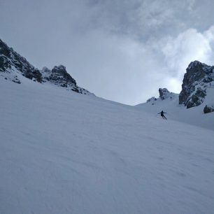 Sjezd tyrolského Nockspitze (2404m)