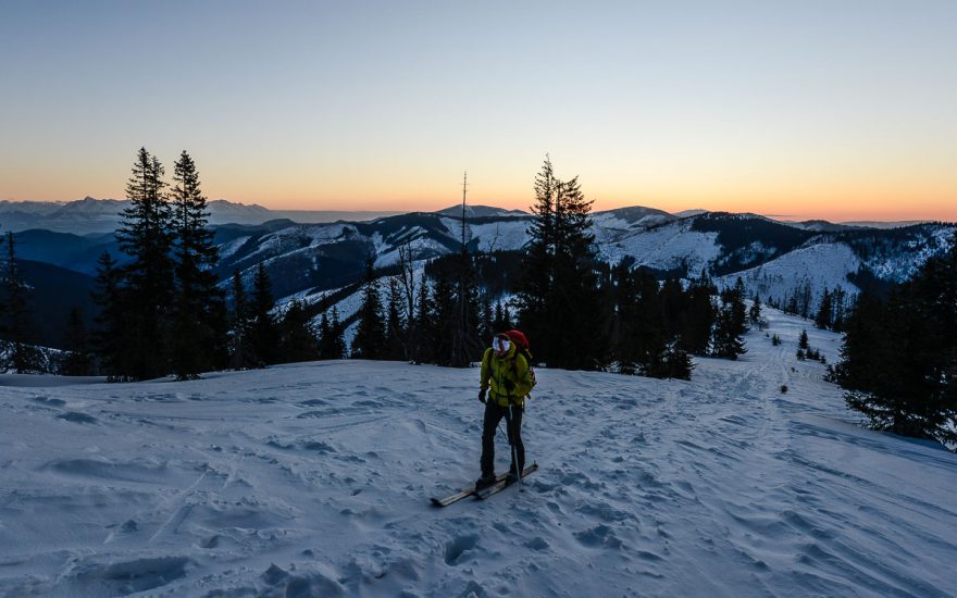 Ranní výstup ze sedla Čertovica