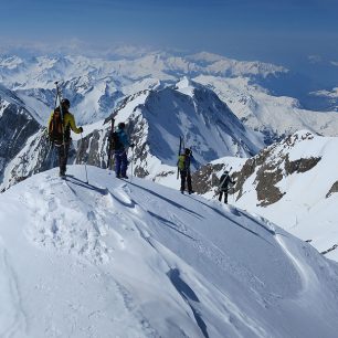 Z traverzu Mont Blancu na Dôme de Miagge, přes Královskou cestu (Bionnasay)