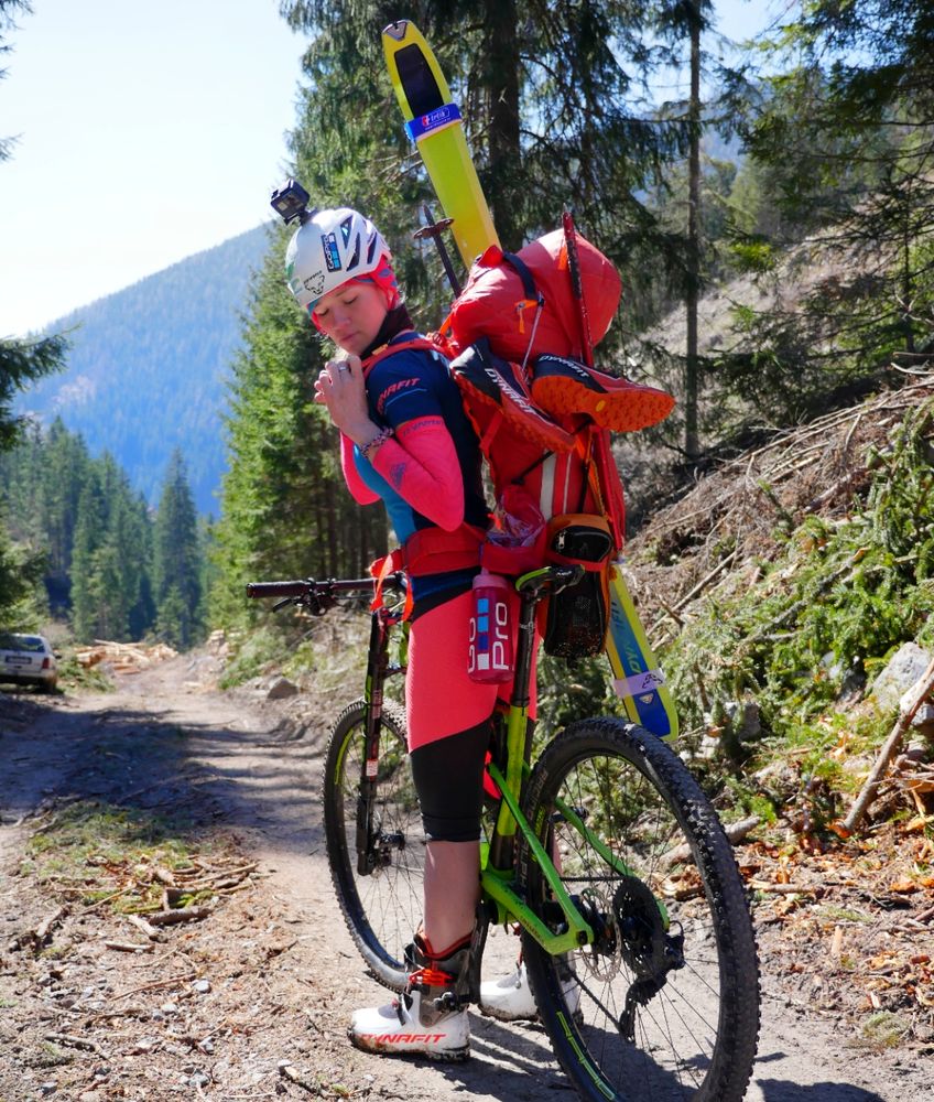 Cestou za sněhem na MTB