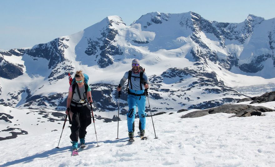 Ledovcové oblasti Norska jsou výborné na skialp