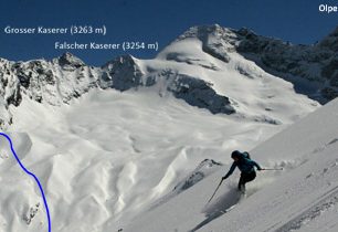 Kleiner Kaserer (3093 m) – na skialpech na třítisícovku vedle Olpereru