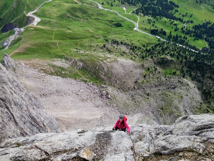 Lezení v Dolomitech