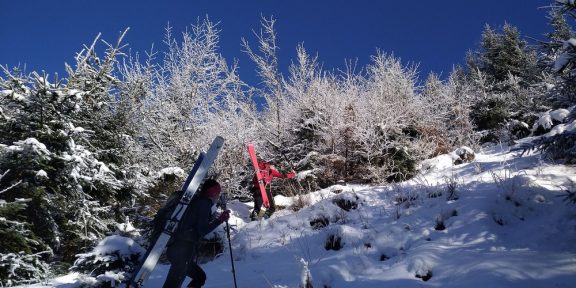 Dlouhé Stráně (1353 m) – náročnější skialpový výstup na uřezaný jesenický vrchol