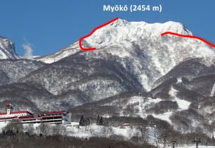 Myōkō  (2545 m) – skialpový výlet na ikonickou japonskou sopku