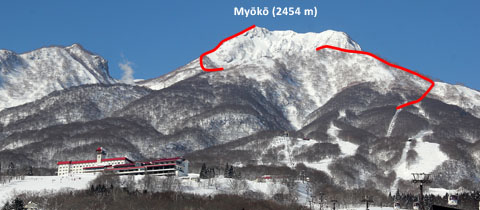 Myōkō (2545 m) – skialpový výlet na ikonickou japonskou sopku