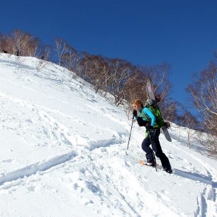 Ano, i slepá vývojová větev, tj. snowboard a sněžnice, dorazila k Myoko, ale ne na vrchol
