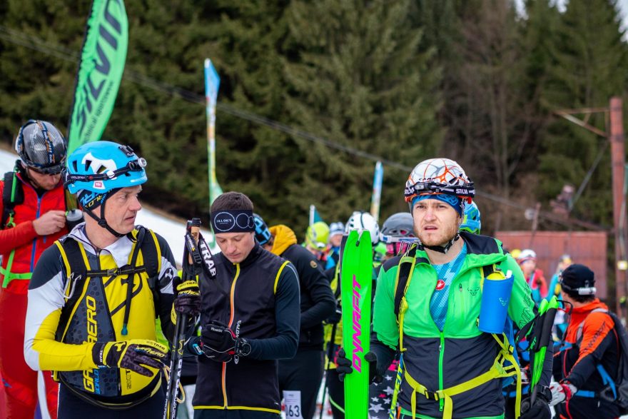 Soustředěný Petr Novák na startovní čáře