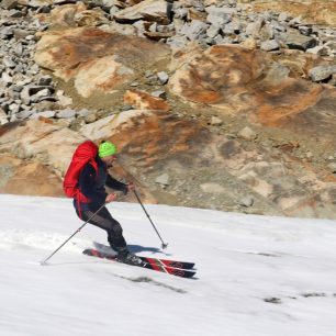Na lyžích K2 Wayback 80 na okraji ötztálského ledovce