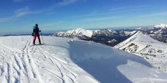 Hochstadl (1919 m) – skialpová túra vysoko nad hranicí lesa ve Wildalpen