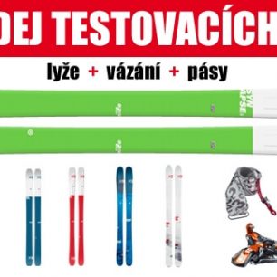 Výprodej testovacích skialpových setů a backcountry běžek v Boatparku začal. 